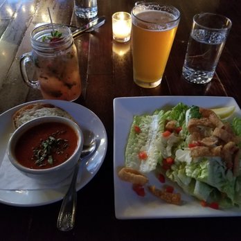 The Observatory - Very good Cesar salad and roasted pepper and tomato bisque - New American Near Me - Portland, Oregon