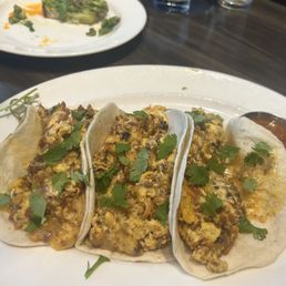 Sausage & potato tacos