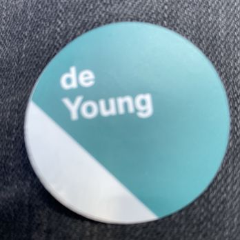 de Young Museum - cool ticket entry sticker - Art Museums Near Me - San Francisco, California