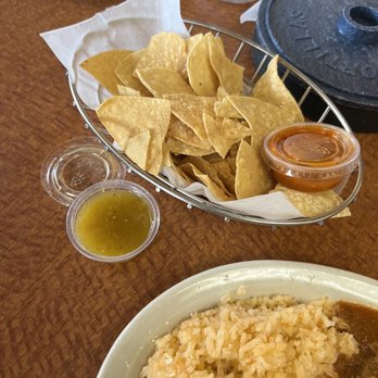 Lupita's Mexican Restaurant - Chips and fresh made salsa (green is mild red is SPICY) - Mexican Near Me - Norwalk, California