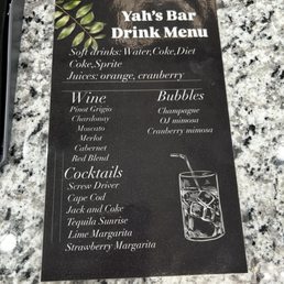 Complimentary drinks