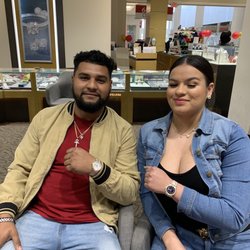 Valliani Jewelers - Happy customers,enjoying there new watches
