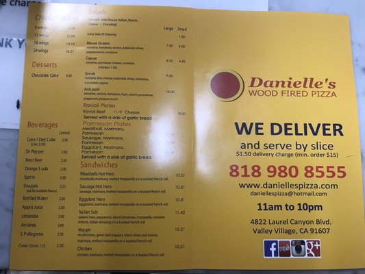 Menu photo 5 Daniele's Wood Fired Pizza Valley Village, CA