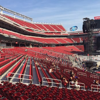 Levi's Stadium - View from sec 107 row 28 seat 9 - Stadiums & Arenas Near Me - Santa Clara, California Levi's Stadium - View from sec 107 row 28 seat 9 - Stadiums & Arenas Near Me - Santa Clara, California