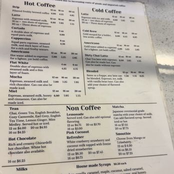 Cafe Lilly - Drink staples menu - Coffee & Tea Near Me - Clemmons, North Carolina