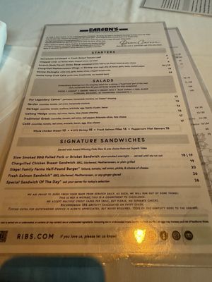 Menu photo 2 Carson's - Deerfield Deerfield, IL Menu photo 2 Carson's - Deerfield Deerfield, IL