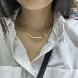 The Lim's Jewelry - Herringbone necklace