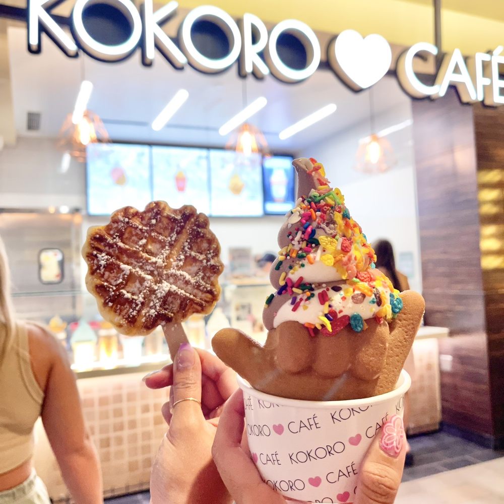 Kokoro Cafe - Mochi pop and Shaka waffle with ice cream - Desserts Near Me - Honolulu, Hawaii Kokoro Cafe - Mochi pop and Shaka waffle with ice cream - Desserts Near Me - Honolulu, Hawaii