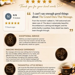 Highly recommended The Grand Dara Thai Massage