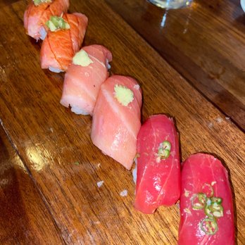 Uchi Houston - chutoro, akami, and salmon belly - Sushi Bars Near Me - Houston, Texas Uchi Houston - chutoro, akami, and salmon belly - Sushi Bars Near Me - Houston, Texas