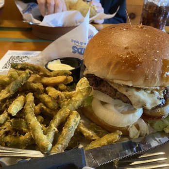 Islands Restaurant - Hawaiian burger and tempura green beans. Yummmm. - Burgers Near Me - Avondale, Arizona Islands Restaurant - Hawaiian burger and tempura green beans. Yummmm. - Burgers Near Me - Avondale, Arizona