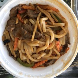 Drunken beef udon Drunken beef udon