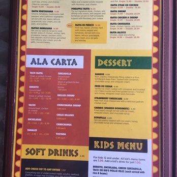Cinco de Mayo Mexican Bar And Grill - Menu - p6 - Mexican Near Me - Bardstown, Kentucky Cinco de Mayo Mexican Bar And Grill - Menu - p6 - Mexican Near Me - Bardstown, Kentucky