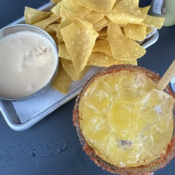 Rreal Tacos - Chamblee - Queso and passionfruit marg - Tacos Near Me - Atlanta, Georgia