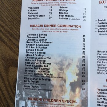 Kume - Hibachi - Japanese Near Me - Augusta, Maine