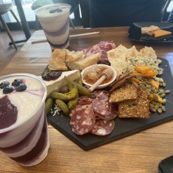 Queen's Reward Meadery - Charcuterie board + blended blueberry margarita / vanilla shake slushee - Wine Tasting Room Near Me - Tupelo, Mississippi Queen's Reward Meadery - Charcuterie board + blended blueberry margarita / vanilla shake slushee - Wine Tasting Room Near Me - Tupelo, Mississippi