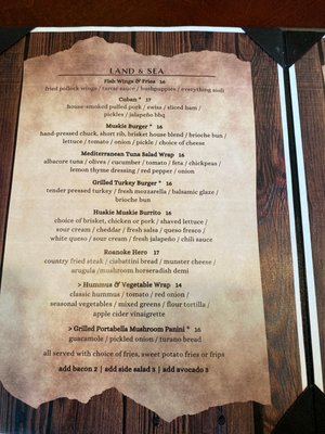 Menu photo 1 TJ Muskies Weston, WV Menu photo 1 TJ Muskies Weston, WV