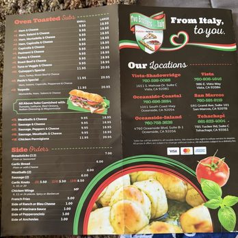 Two Brothers From Italy - Menu - Pizza Near Me - Tehachapi, California