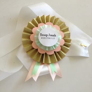 The Rabbit Hole - Bride's sash for a girls scout themed bridal shower - Party Equipment Rentals Near Me The Rabbit Hole - Bride's sash for a girls scout themed bridal shower - Party Equipment Rentals Near Me