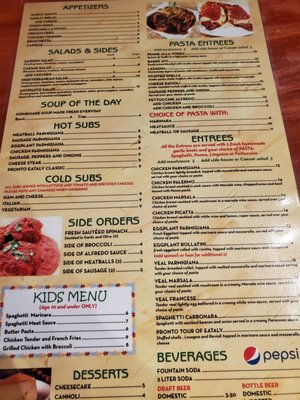 Menu photo 2 Pronto Eataly Pizza Davenport, FL Menu photo 2 Pronto Eataly Pizza Davenport, FL