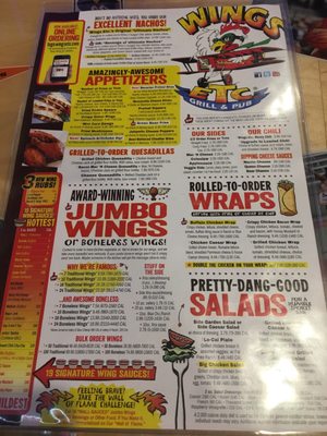 Menu photo 3 Wings Etc Evansville, IN