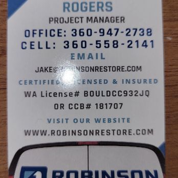 Robinson Restoration - Name - Damage Restoration Near Me - Vancouver, Washington Robinson Restoration - Name - Damage Restoration Near Me - Vancouver, Washington
