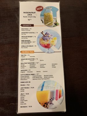 Menu photo 1 Cuty Restaurant Calgary, AB