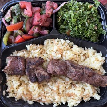Georgie's Mediterranean Cuisine - Beef Kabab Plate with tabbouleh & Mediterranean Salad - Mediterranean Near Me - Pasadena, California Georgie's Mediterranean Cuisine - Beef Kabab Plate with tabbouleh & Mediterranean Salad - Mediterranean Near Me - Pasadena, California