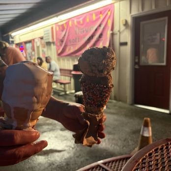 Dairy Twist - These are small ice creams! Soft Serve on the left & hard ice cream on the right. - Ice Cream & Frozen Yogurt Near Me - Hawley, Pennsylvania Dairy Twist - These are small ice creams! Soft Serve on the left & hard ice cream on the right. - Ice Cream & Frozen Yogurt Near Me - Hawley, Pennsylvania