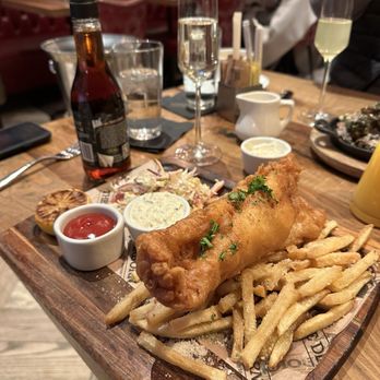 The Dearborn - Fish & Chips "Traditional" Icelandic Cod - New American Near Me - Chicago, Illinois