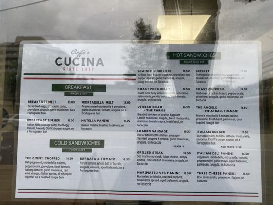 Menu photo 2 Cioffi's Cucina Burnaby, BC