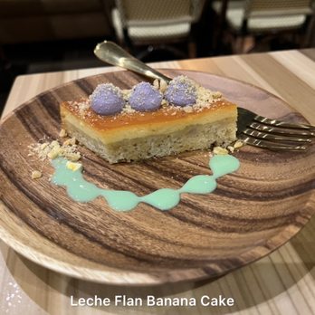 Purple Roots - Leche Flan Banana Cake ($7) - Filipino Near Me - Jacksonville, Florida