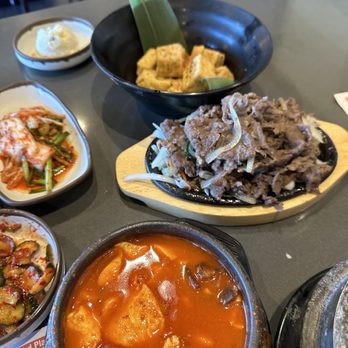 BCD Tofu House - dumpling A4. Crispy Garlic Tofu Bites  C2. Bulgogi Combo - Korean Near Me - Irvine, California