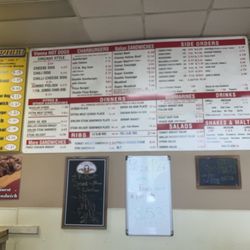Sammies - Menu wall