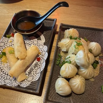 Nana's Dim Sum & Dumplings - Veggie egg rolls and pan fried thumblings - Dim Sum Near Me - Aurora, Colorado Nana's Dim Sum & Dumplings - Veggie egg rolls and pan fried thumblings - Dim Sum Near Me - Aurora, Colorado