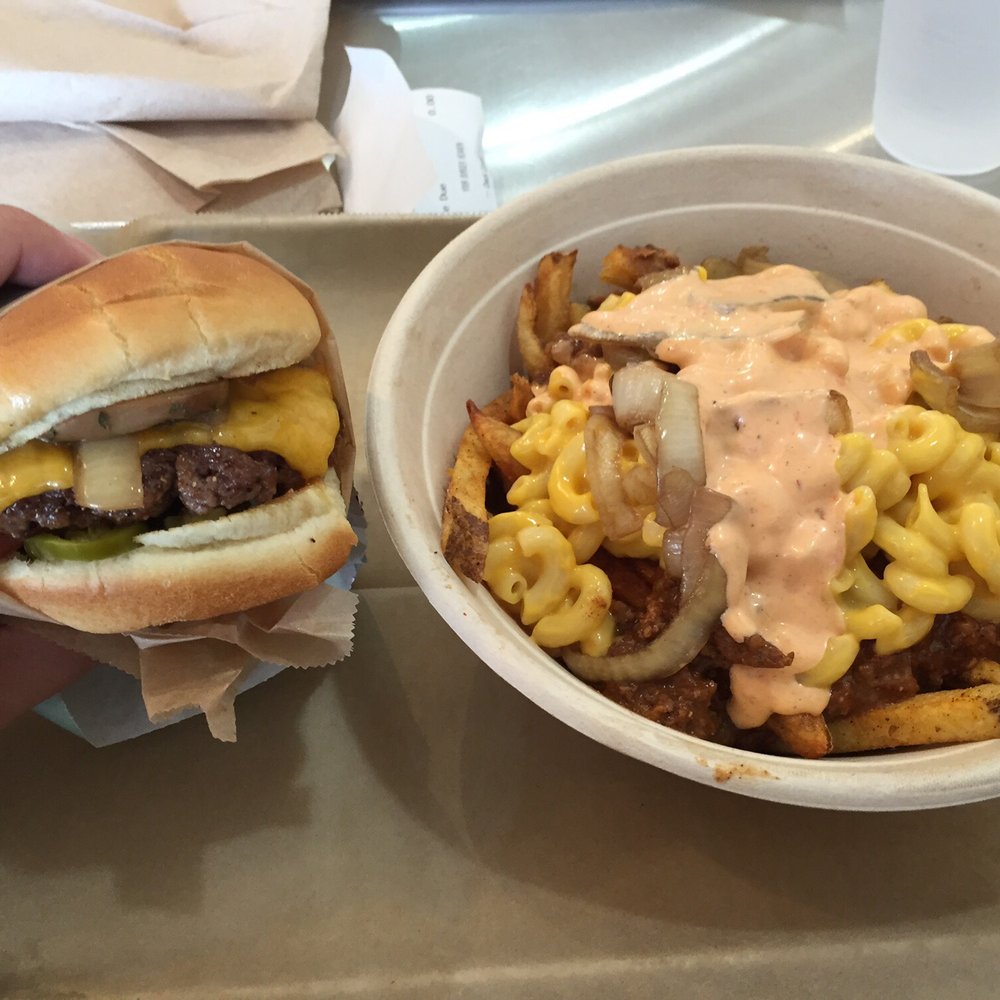 Burger 7 - B7 burger with napkin fries - Burgers Near Me - Falls Church, Virginia