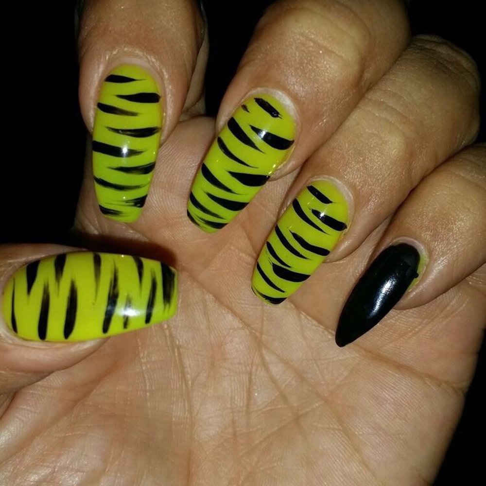 Angel's Nail & Spa - Crazy tiger - Nail Salons Near Me - Costa Mesa, California