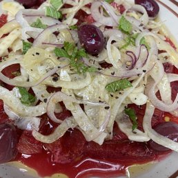 Weak fennel and blood orange salad.