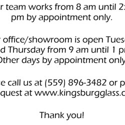 Kingsburg Glass & Screen