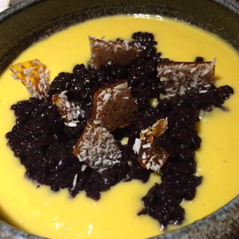 YuGo - Dessert of sweet sticky black rice & mango - Asian Fusion Near Me - Belfast, BFS