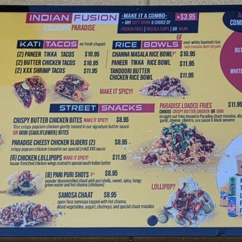 Paradise Street Eats Kitchen - Menu - Indian Near Me - Melvindale, Michigan