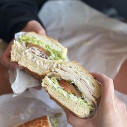 Luccas Italian Delicatessen - Smoked Turkey on Dutch Crunch & Tuna Salad On Dutch Crunch