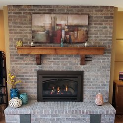 Beautiful new gas insert! Thanks, Alaskan Fireplace!