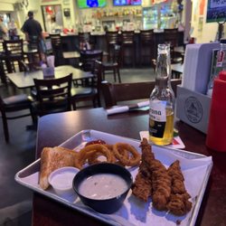 Mulligans - Hand battered spicy steak fingers