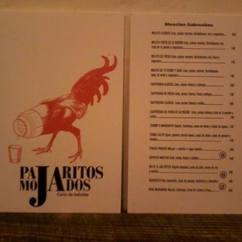 Pajaritos Mojados - Carta de Cócteles - Wine Bars Near Me - Madrid, M Pajaritos Mojados - Carta de Cócteles - Wine Bars Near Me - Madrid, M