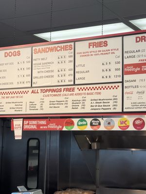 Menu photo 2 Five Guys Harvey, LA Menu photo 2 Five Guys Harvey, LA