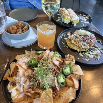 Curious Cantina - The food. Plaintains, papas Freitas, elite corn, seviche. Wine and cocktail. - New Mexican Cuisine Near Me - Peachtree City, Georgia Curious Cantina - The food. Plaintains, papas Freitas, elite corn, seviche. Wine and cocktail. - New Mexican Cuisine Near Me - Peachtree City, Georgia
