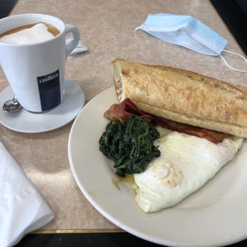 The Blue Bears - English breakfast with extra bacon and veggie (sautéed spinach) + double cappuccino - Bakeries Near Me - Princeton, New Jersey The Blue Bears - English breakfast with extra bacon and veggie (sautéed spinach) + double cappuccino - Bakeries Near Me - Princeton, New Jersey