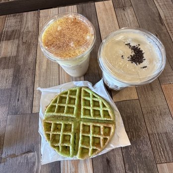 Phin Cafe - Egg coffee, durian coffee, and pandan waffle - Bubble Tea Near Me - San Jose, California