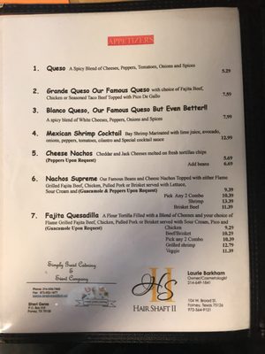Menu photo 7 Madres Cocina Forney, TX